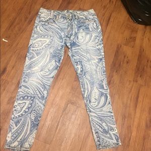 Printed skinny jeans