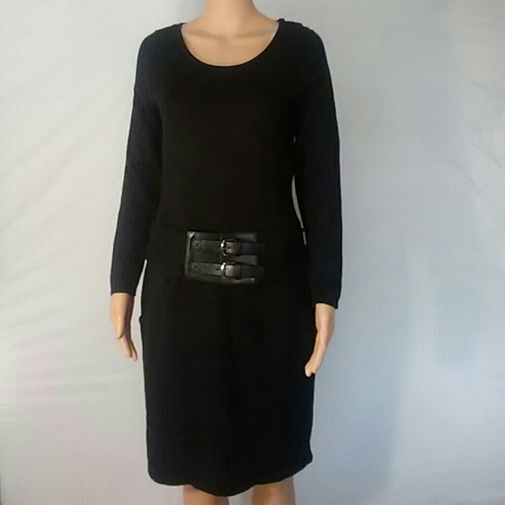 Black Sweater Dress by ana