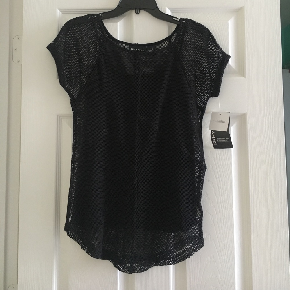 DKNY Mesh Top