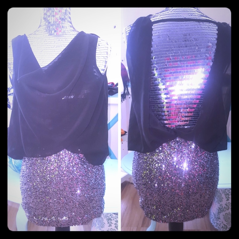 🆕️Black Sequin Cocktail Dress
