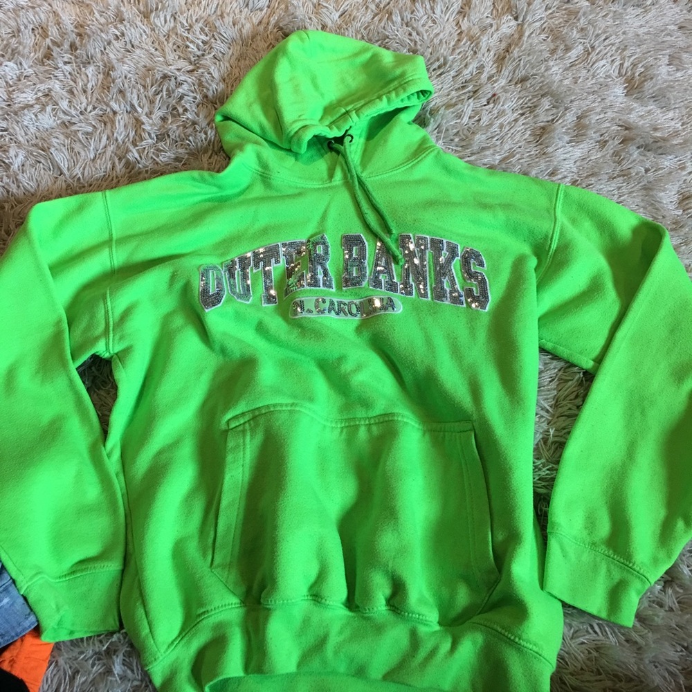 Outer banks like green hoodie"bright"