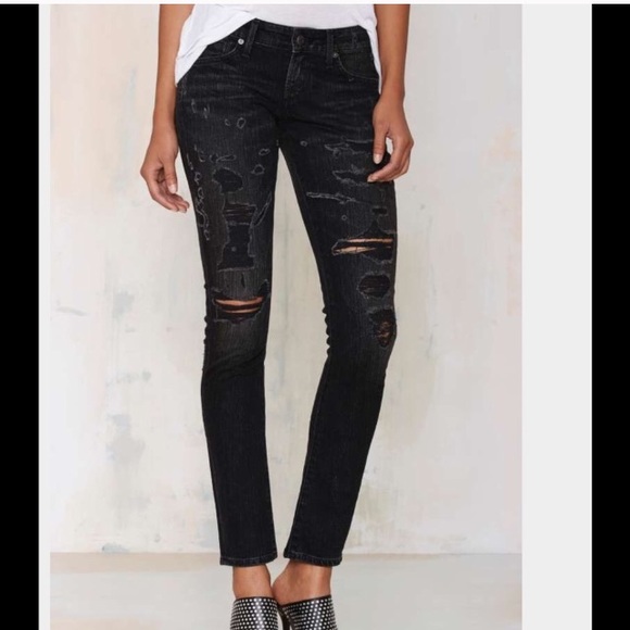 Nasty Gal Denim - 💐reserved💐 Distressed jeans
