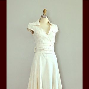 Zara faux wrap cotton dress