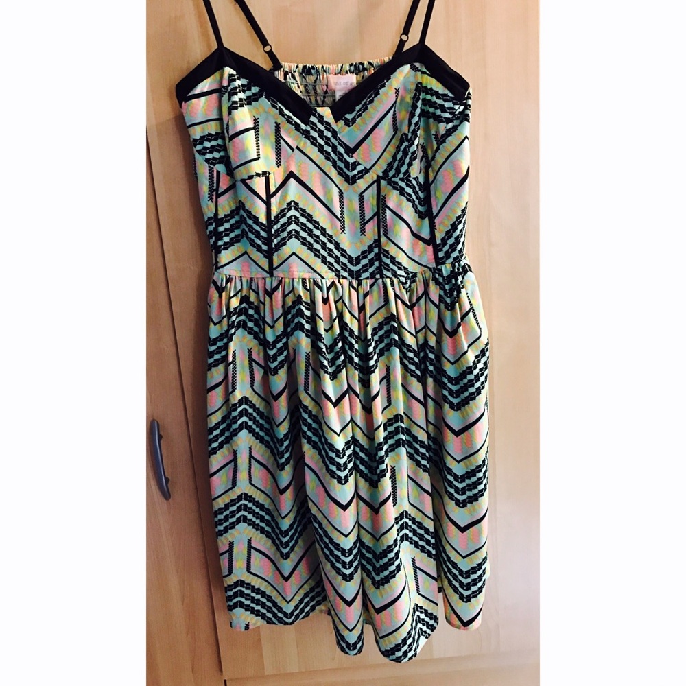 💎Band of Gypsies geometric skater dress