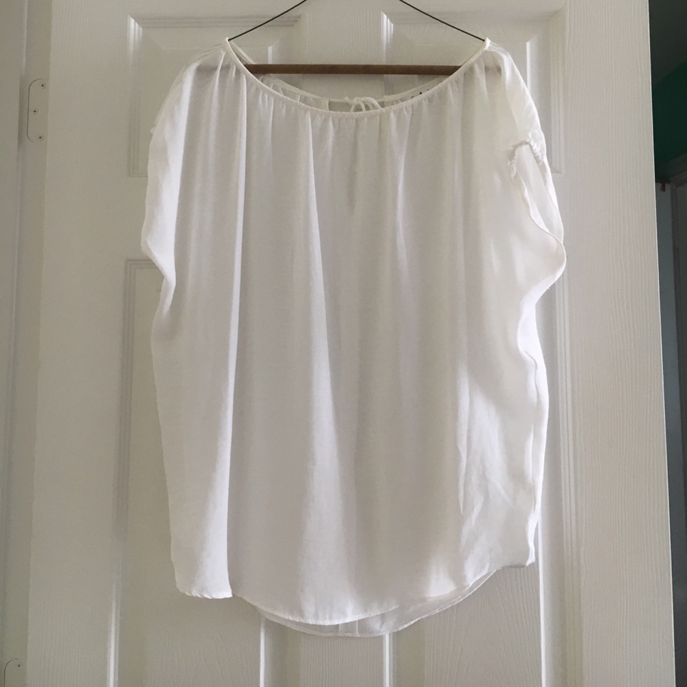 CAbi white flowy blouse
