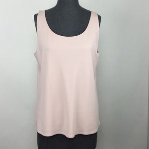 Eileen Fisher pink silk tank