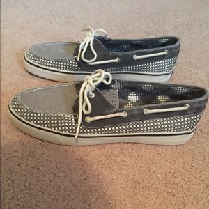 Polka dot sperry top-siders