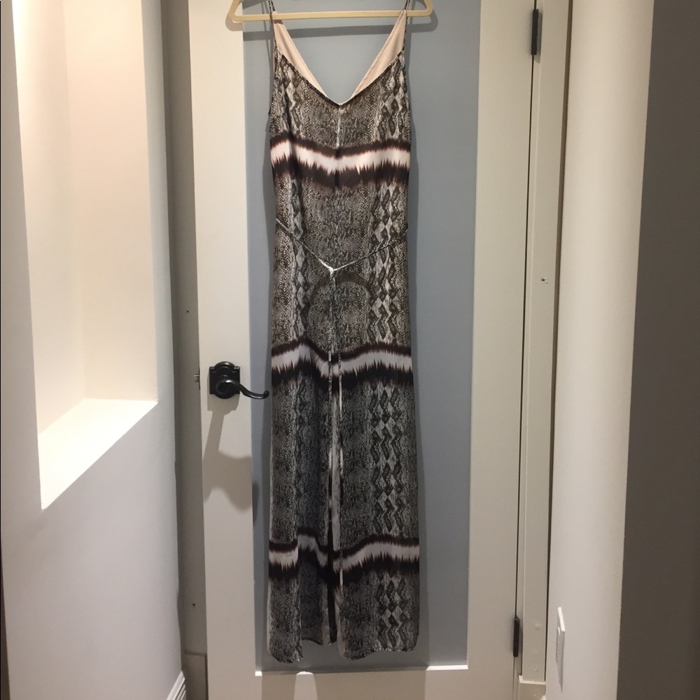 Snake print jump suit