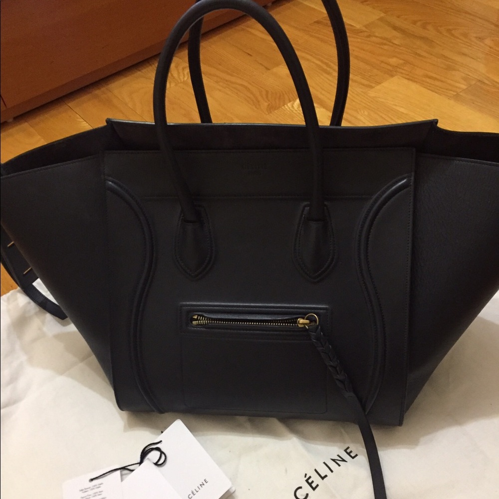 Celine Medium Phantom Luggage Tote Navy