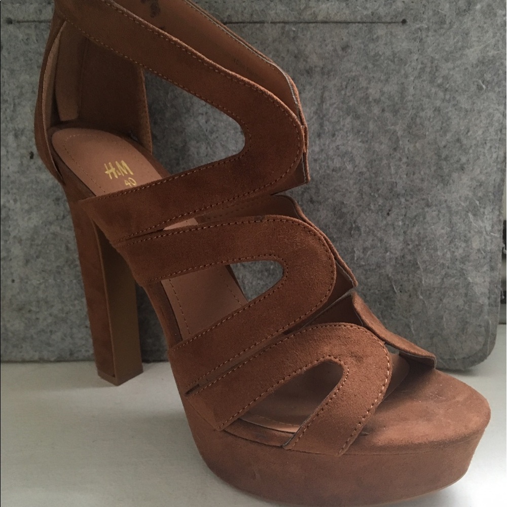 Suede Camel Stilettos