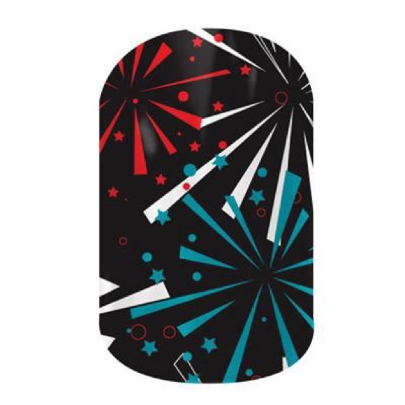 Jamberry Accessories - HALF SHEET Jamberry Rare retired Glossy Fireworks