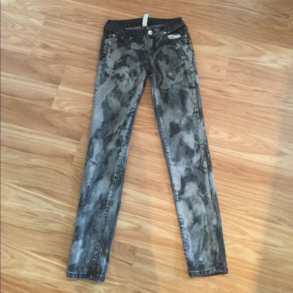 📚Justice gray and black jeans