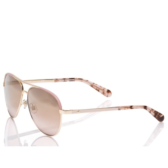 Kate Spade Amarissa sunglasses in gold pink