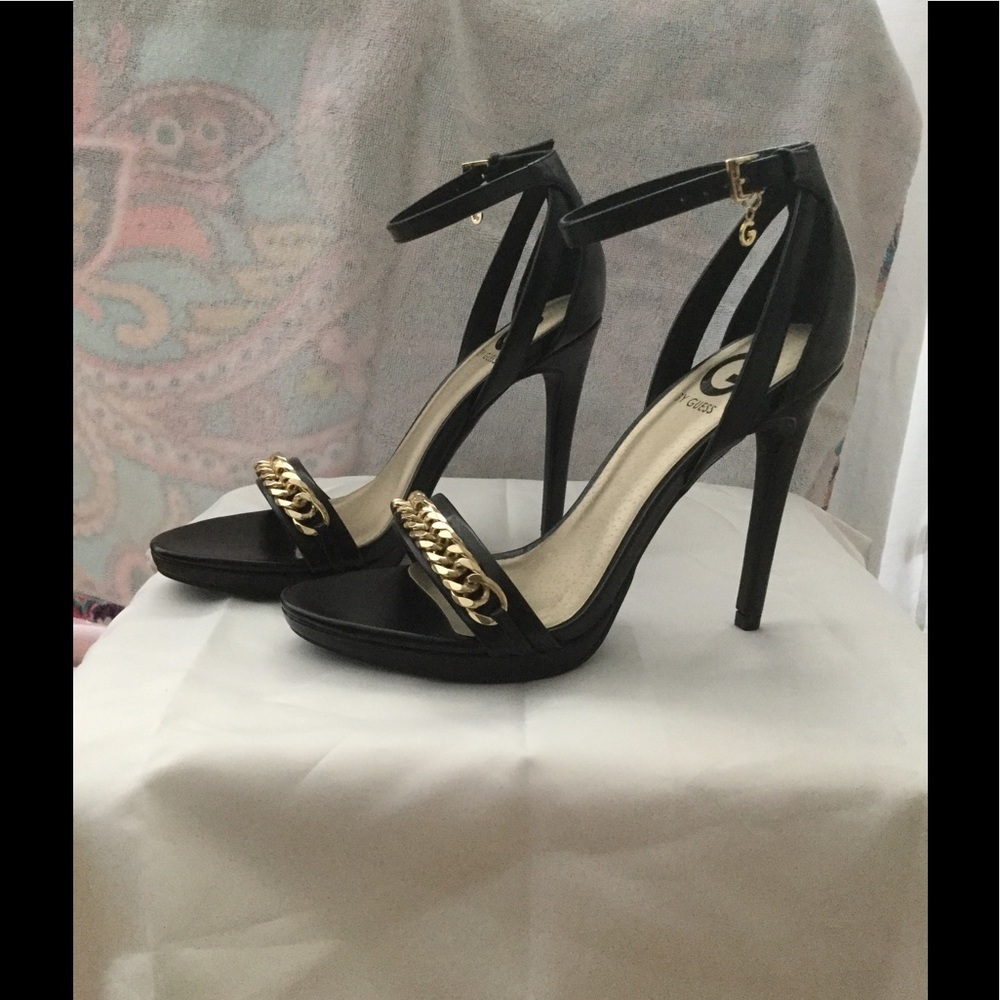 G by Guess Braided Chain High Heel