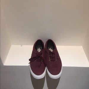 Burgundy Vans!
