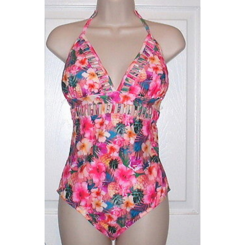 Hawaiian Tropical "Peek A Boo" Swimsuit
