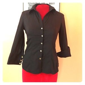 Button Down 3/4 Sleeve Shirt