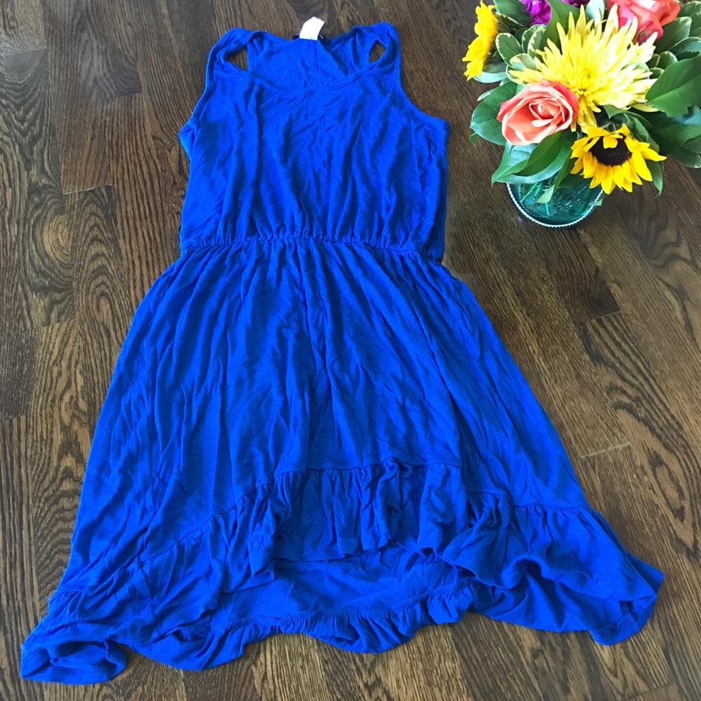 High low Tank Dress Royal Blue, Sz M