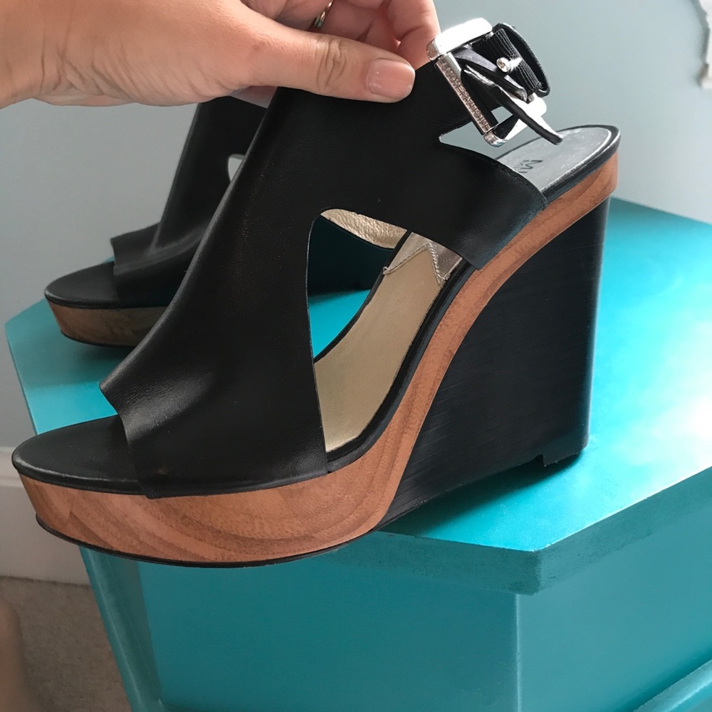 Michael Kors black wedges