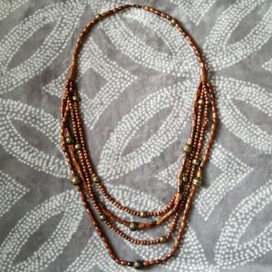 Wooden Layered Necklace