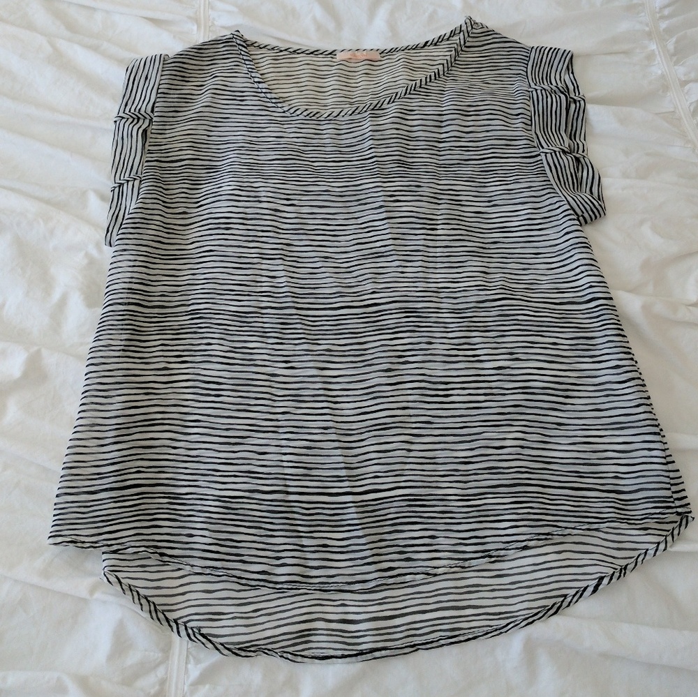 SOLD Black and White Top