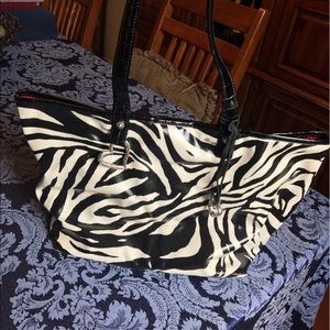 Brighton zebra print tote bag
