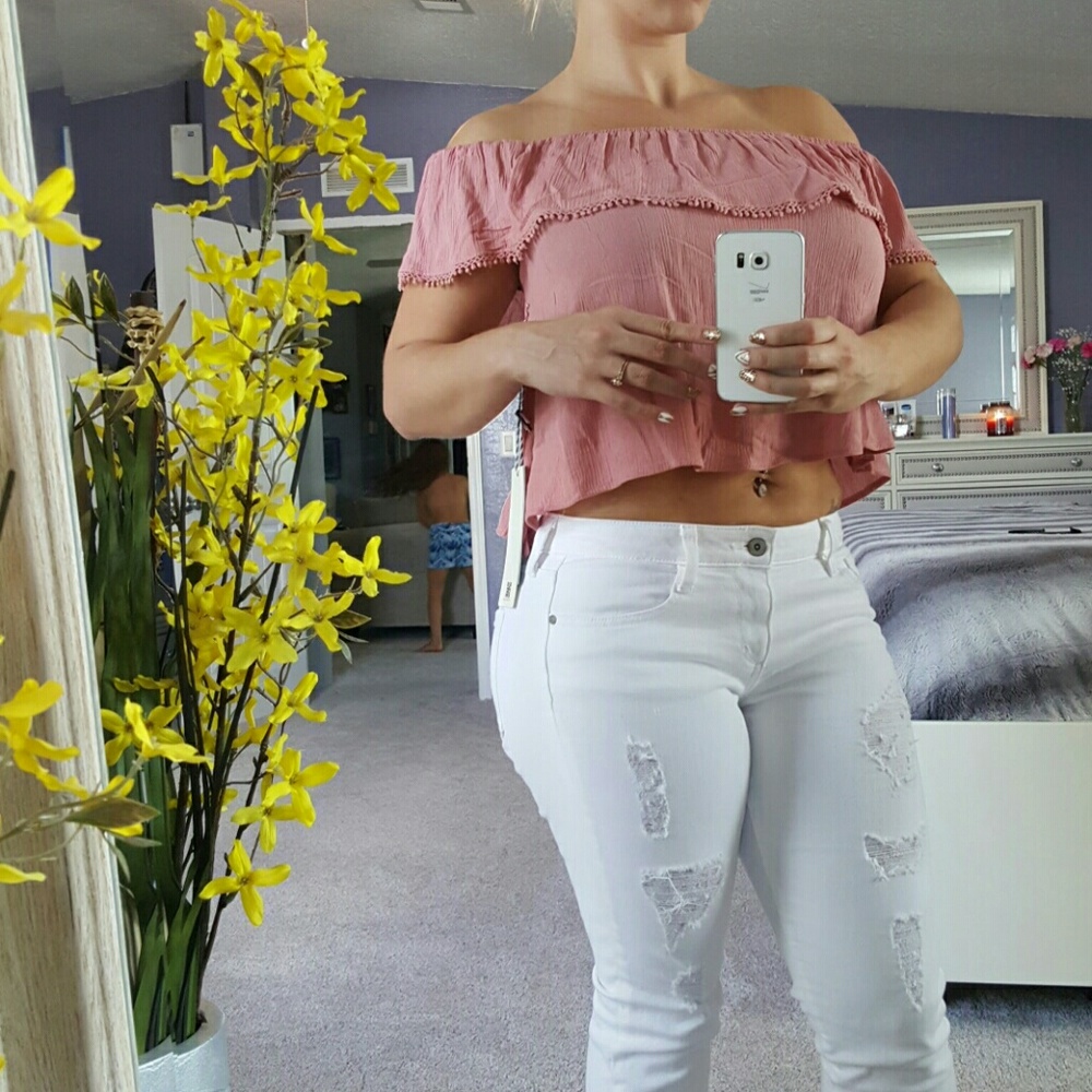 💋 Boho crop top 💋 - Picture 2 of 3
