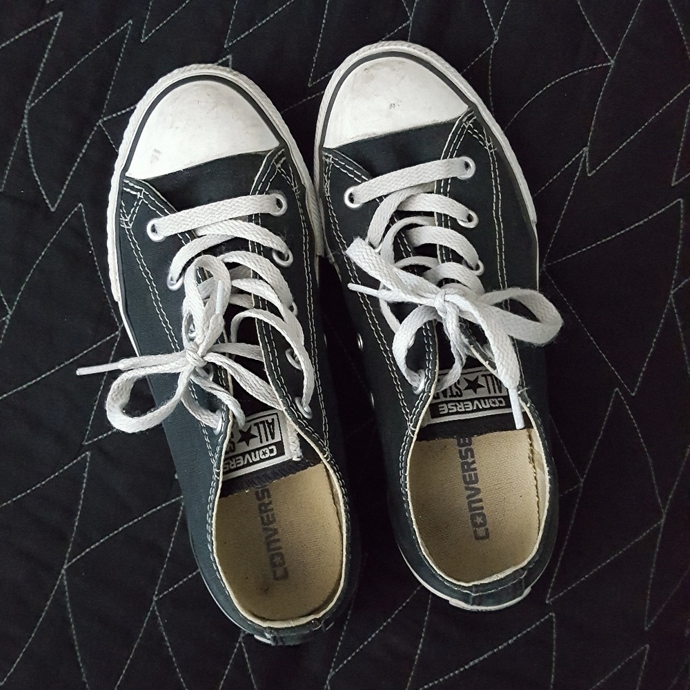 Converse Chucks Black White Rockabilly Punk Skate