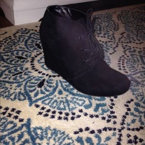 Black ankle booties