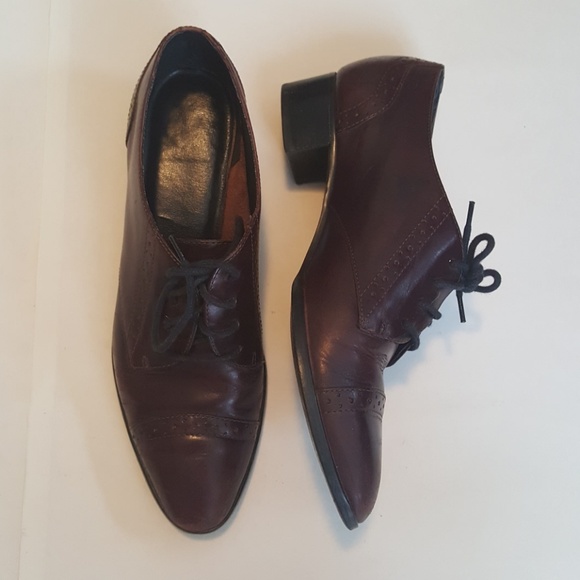 VINTAGE BROWN LEATHER BASS OXFORDS - Picture 2 of 7