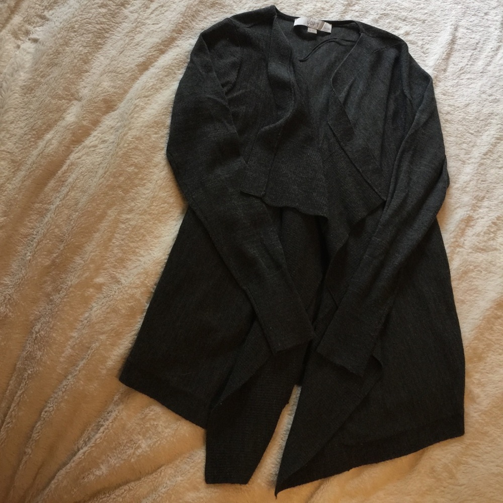 XXSP loft open front charcoal cardigan