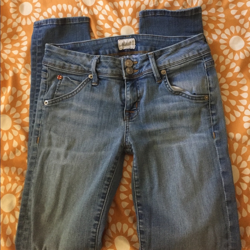 Hudson distress skinny jeans