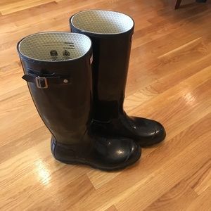Tall Black Hunter Rain Boots