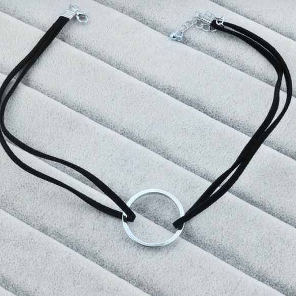 Silver Ring choker - Picture 1 of 4