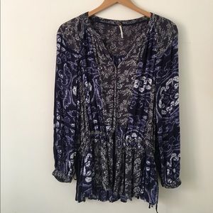 Free People Floral Tunic