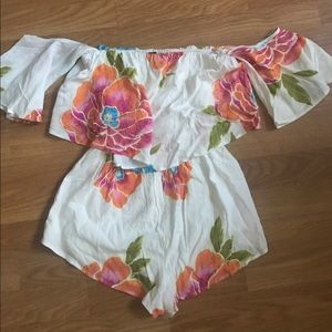 Off the shoulder romper