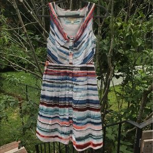 Beautiful anthropology dress, colors of the sunset