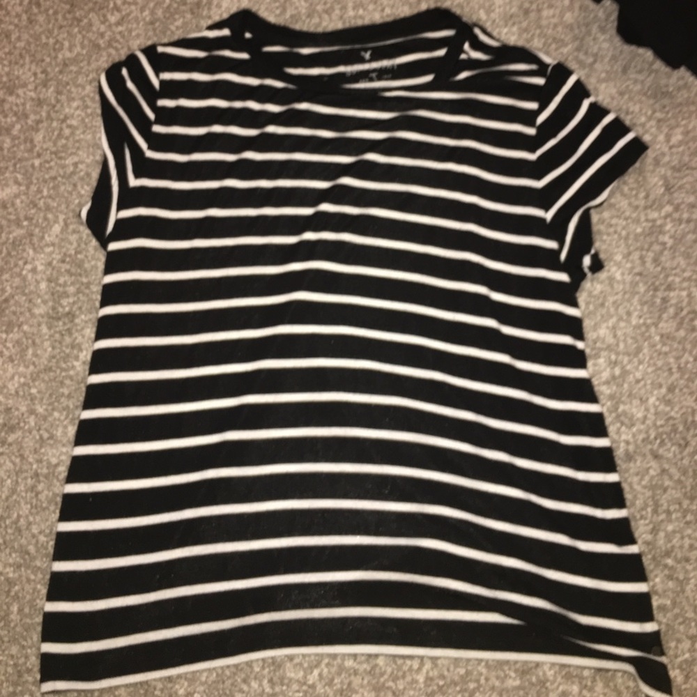 American eagle striped soft &a sexy tshirt large