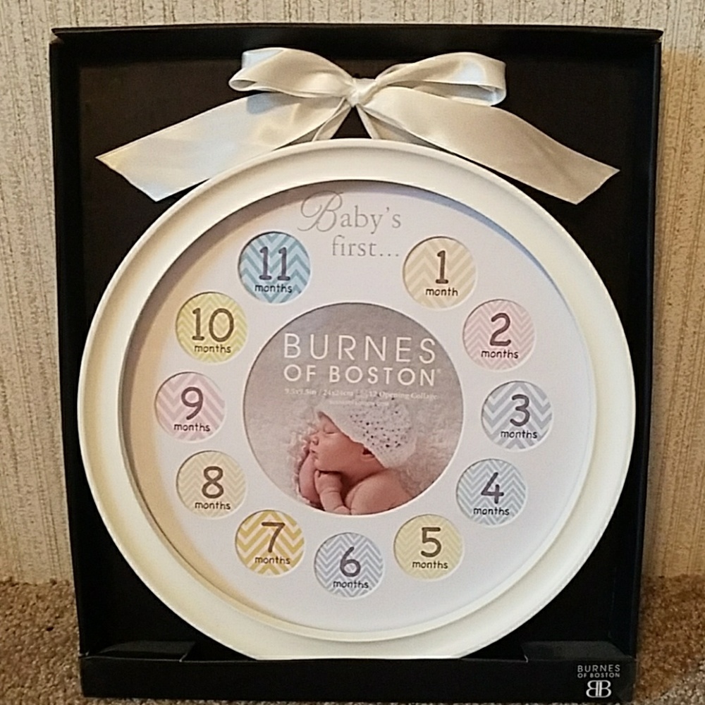 Baby's first months picture frame