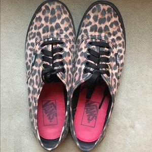 Leopard print vans