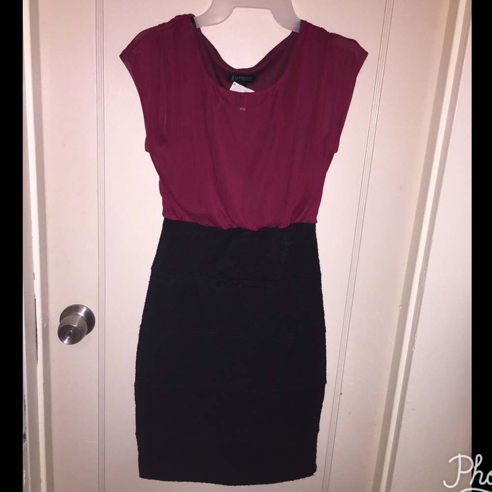 Red and Black Formal Dress