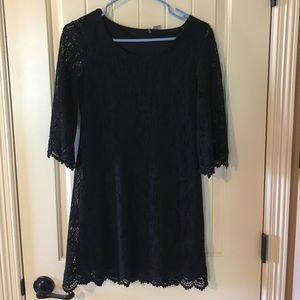 Black lace dress