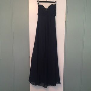 Long Navy Blue Dress