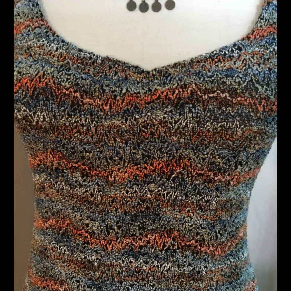 Sweet Multi-Colored Knit Tank - Picture 2 of 2