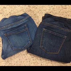 Motherhood Maternity Indigo Blue Jeans - 2 pairs