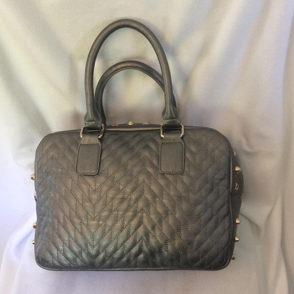 FINAL SALE PRICE NWOT Lionel Metallic Studded Satchel Handbag