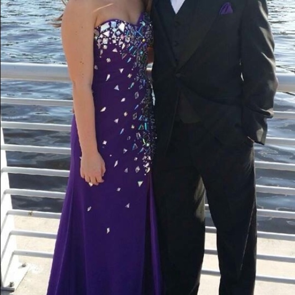 Purple prom dress size XS