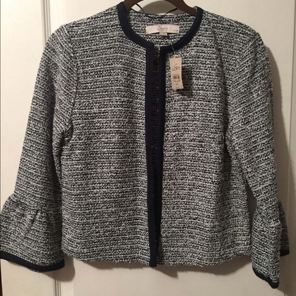 Brand New LOFT Tweed Jacket -size Small petite.