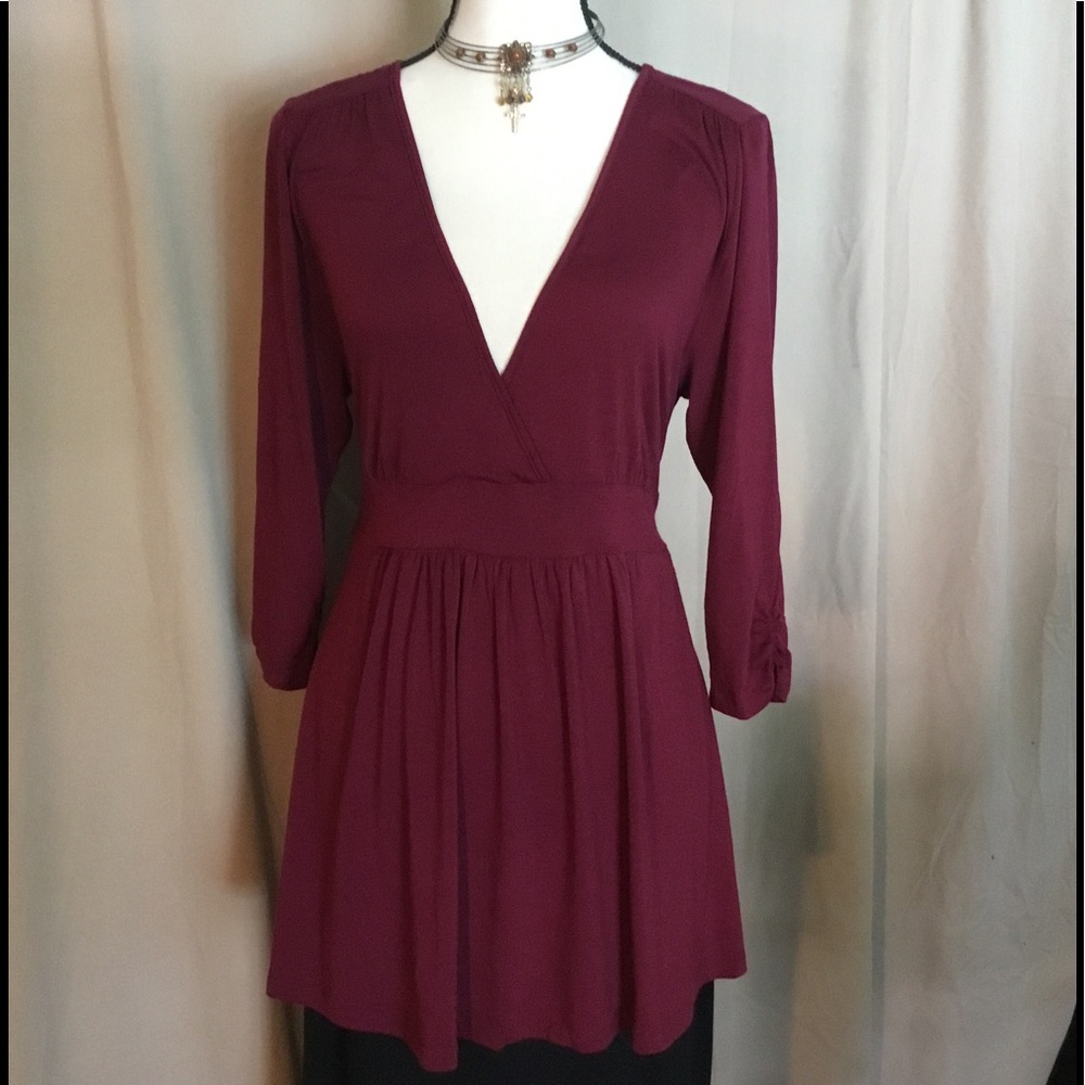 Stylish V-Neck Tunic with Tie back