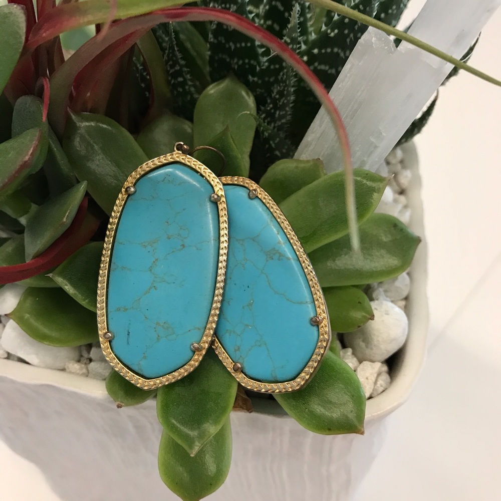 Kendra Scott Danielle Earring: Turquoise Tortoise